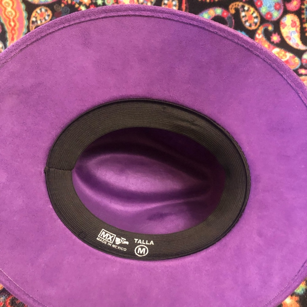 Purple Suede Hat - Picture 7 of 7